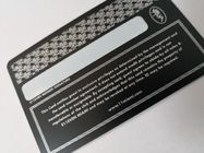 Dauerhafte schwarze Metallmattvisitenkarten mit silberner Druck-und Unterzeichnungs-Platte