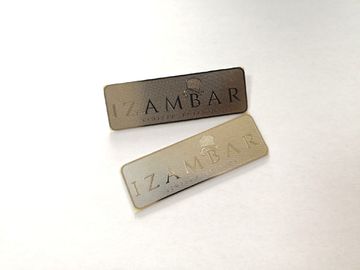 Dauerhafte Metallaufkleber-Platten, Edelstahl-Tasche oder Kleidungs-Namensschild-Marken-Umbau