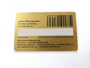 Eco Gewohnheit Druck-PVC-Karten mit Silkscreen-Goldmetallischer Endseriennummern-Unterzeichnung