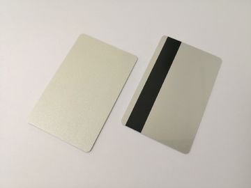 Silberne glatte PVC-Luxuskarten des freien Raumes mit schwarzem blödem Magnetstreifen Hico
