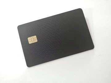 Elegante Edelstahl-Visitenkarte verdoppeln 4442 Chip und Chip-Mattschwarzes  1K