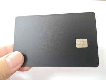 Elegante Edelstahl-Visitenkarte verdoppeln 4442 Chip und Chip-Mattschwarzes  1K