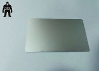 Einfaches Silber anodisierte gravierte Aluminiumvisitenkarten 85x54mm