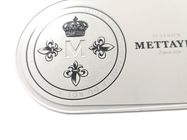 Weißmetall-Visitenkarte-Edelstahl des Seiden-Druck-0.3mm
