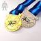 Sport-Kinderbasketball-Medaillen überzogene Endgoldsilber-Rosen-Farbe verfügbar