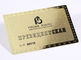 Visitenkarten des Metall13.56mhz/Edelstahl CR80 überzogen Goldmitgliedskarte