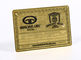 Visitenkarten des Metall13.56mhz/Edelstahl CR80 überzogen Goldmitgliedskarte